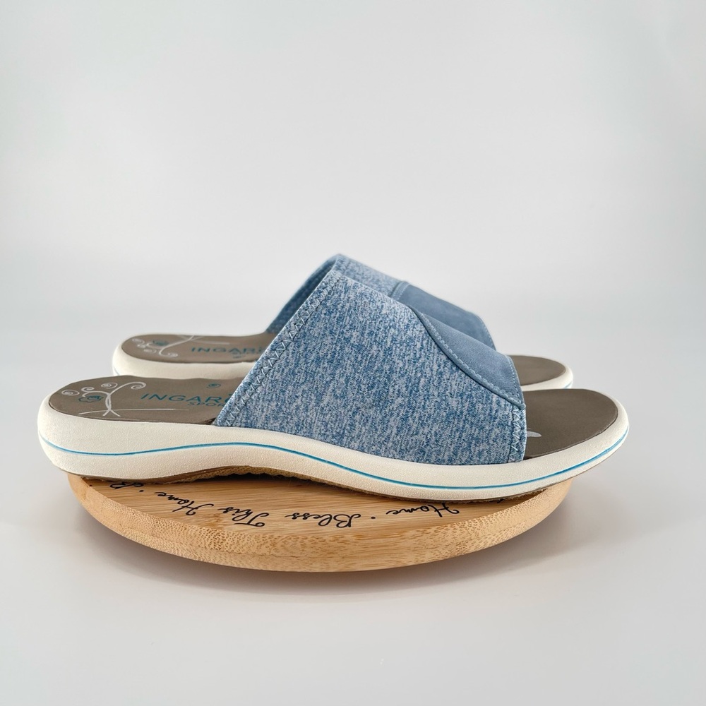 Ingaro Sport Sunset Sandals Women Size 8 Blue Cushion Slip-on Slides - Picture 5 of 16